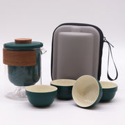 Travel Mountain Teapot Set - Four Cups - Travel Pack