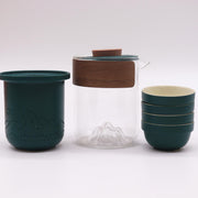 Travel Mountain Teapot Set - Four Cups - Travel Pack